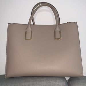 H&M Beige Large Handbag with gold details